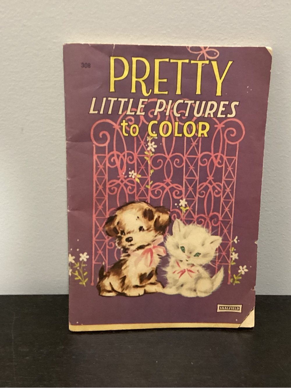 Vtg. Mid-Century Children’s Coloring Book Titled “Pretty Little Pictures to